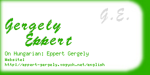 gergely eppert business card